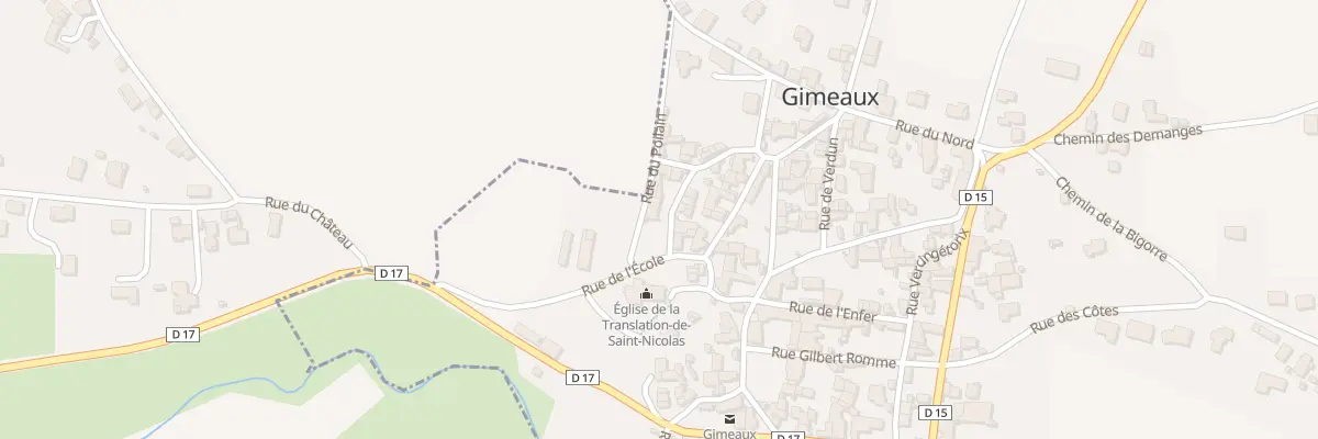 Plan du 6 Rue du Passage à Gimeaux