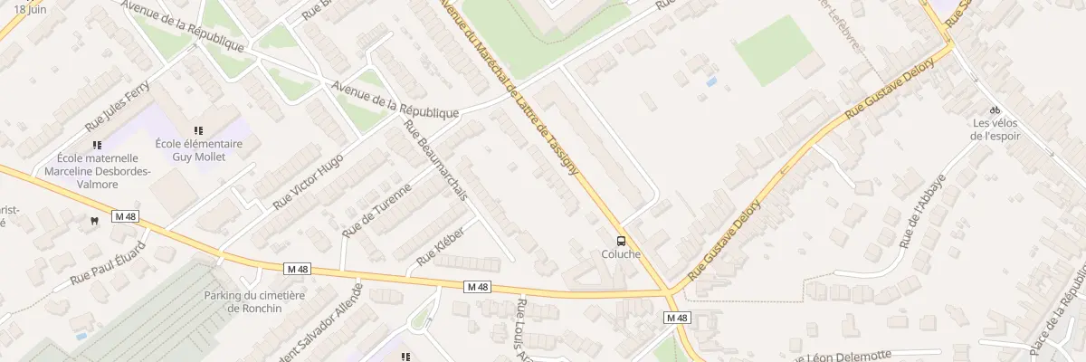 Plan du 11 Rue Mal de Lattre de Tassigny à Ronchin