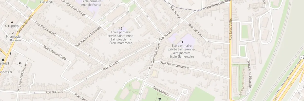 Plan du 184 Rue du Bois à Lille
