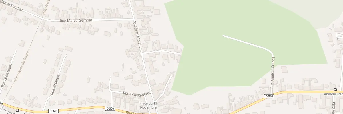 Plan du 95 Rue Jean Moulin à Roost-Warendin