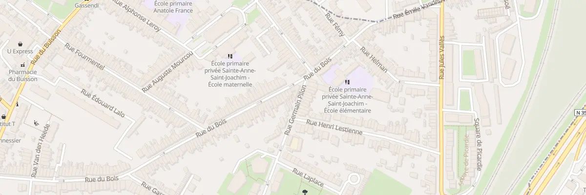 Plan du 186 Rue du Bois à Lille