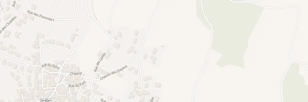 Plan du 28 Che des Duyaux à Châteaugay