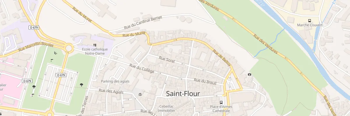 Plan du 26 Rue Sorel à Saint-Flour