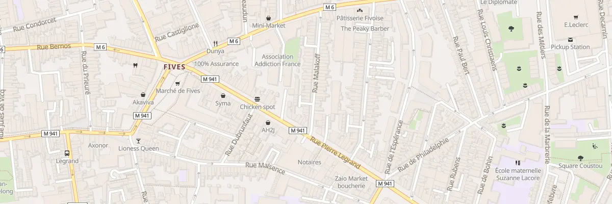 Plan du 48 Rue Malakoff à Lille