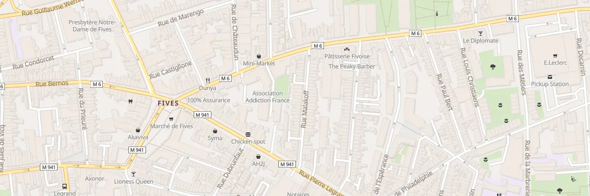 Plan du 24 Rue Malakoff à Lille