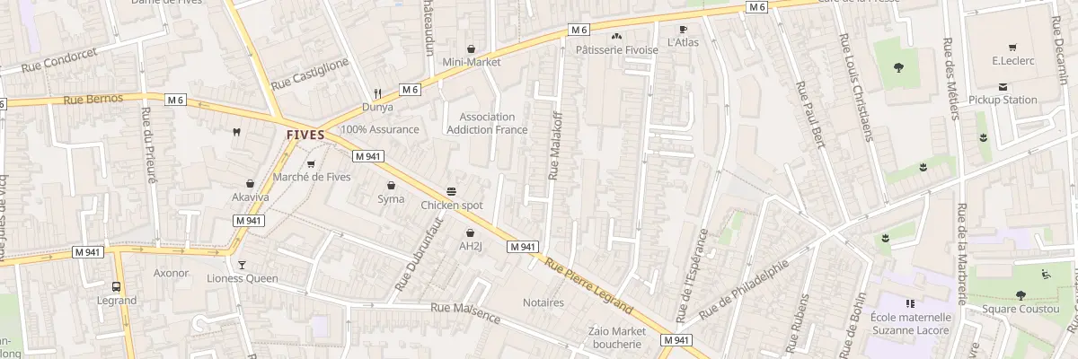 Plan du 42 Rue Malakoff à Lille