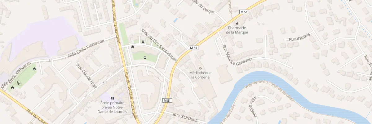 Plan du 52 Rue Albert Bailly à Marcq-en-Barœul