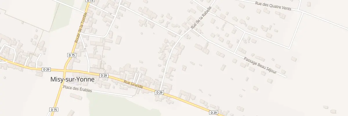 Plan du 10 Rue de la Rabelle à Misy-sur-Yonne