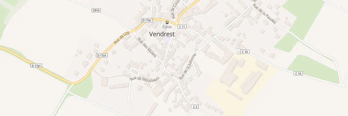 Plan du 11B Rue des Ecoles à Vendrest