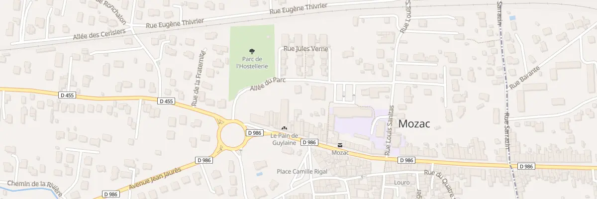 Plan du 5 All du Parc à Mozac