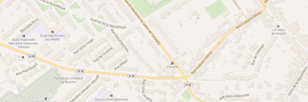 Plan du 5 Rue Mal de Lattre de Tassigny à Ronchin