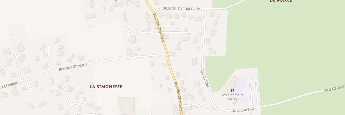 Plan du 28 Rue des Charrons à Marzy