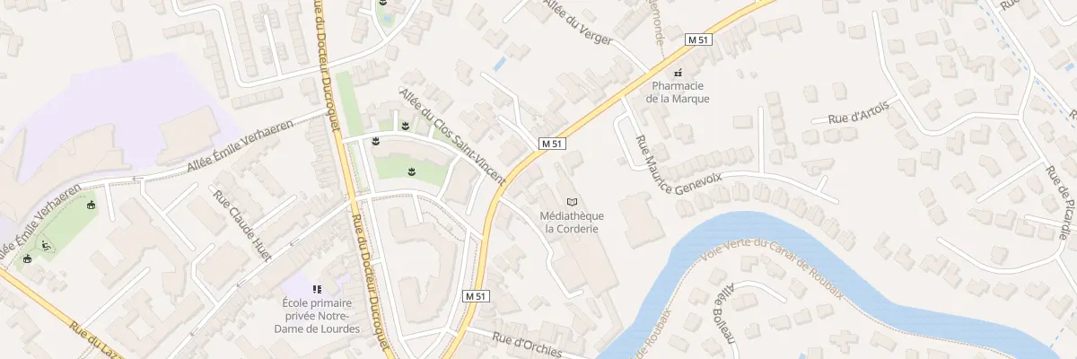 Plan du 54 Rue Albert Bailly à Marcq-en-Barœul