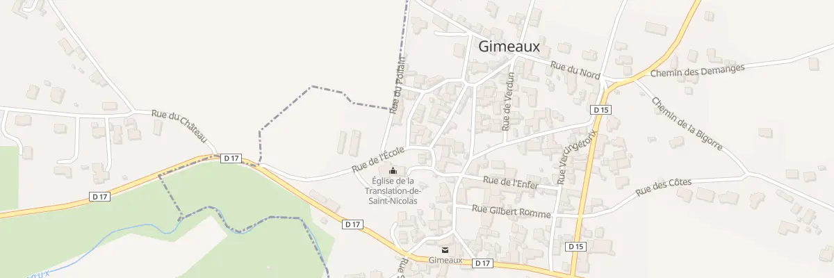 Plan du 12 Rue de l’Ecole à Gimeaux