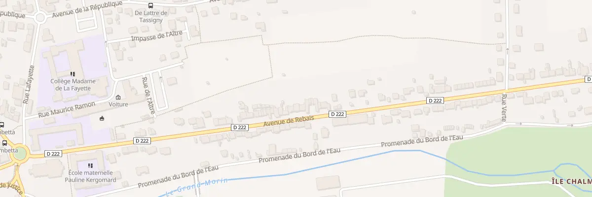 Plan du 47 Av de Rebais à Coulommiers