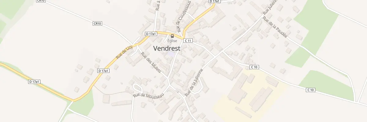Plan du 7 Rue des Ecoles à Vendrest