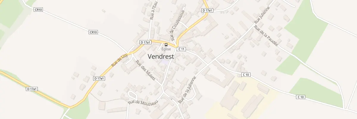 Plan du 3 Rue des Ecoles à Vendrest