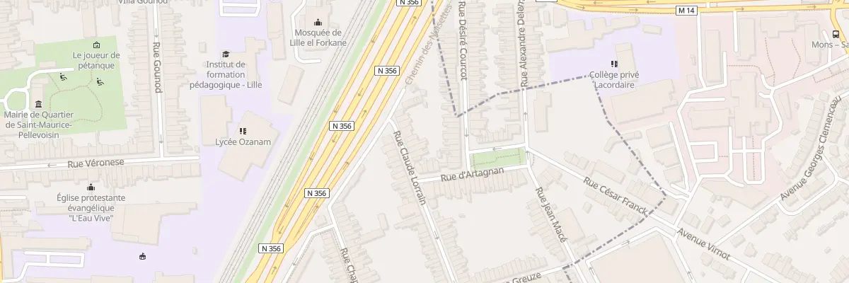 Plan du 35 Rue Claude Lorrain à Lille
