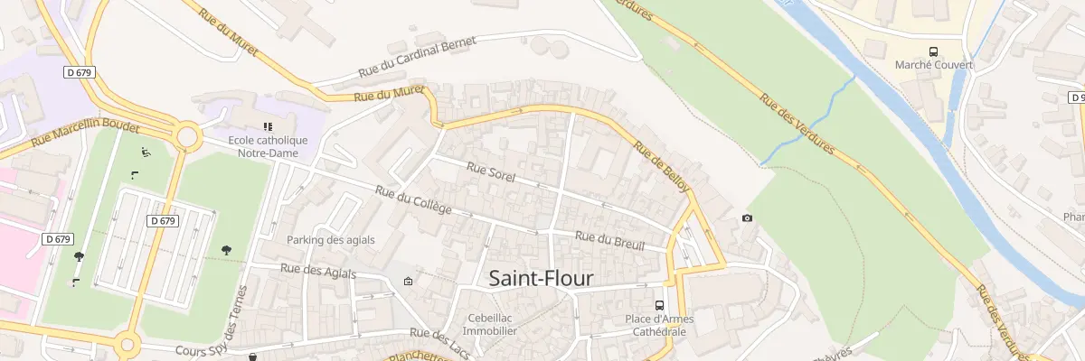 Plan du 22 Rue Sorel à Saint-Flour