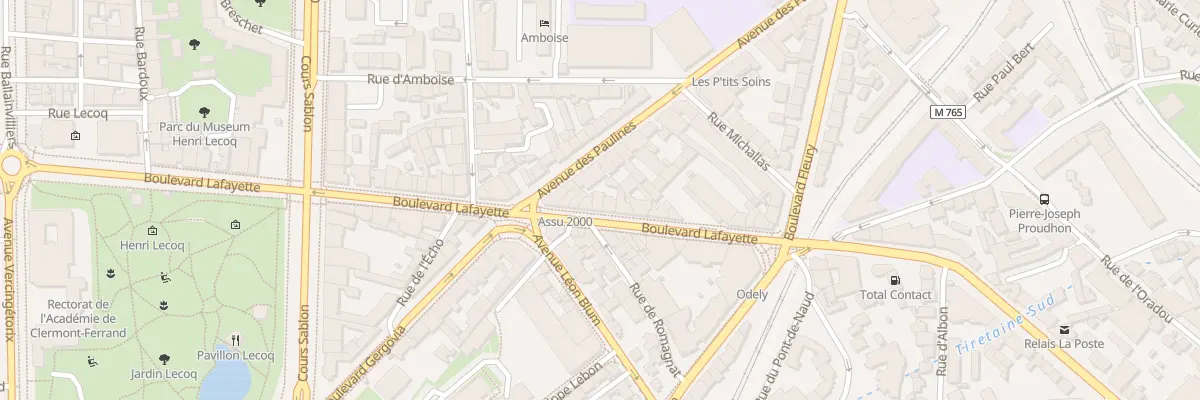 Plan du 43 Bd Lafayette à Clermont-Ferrand