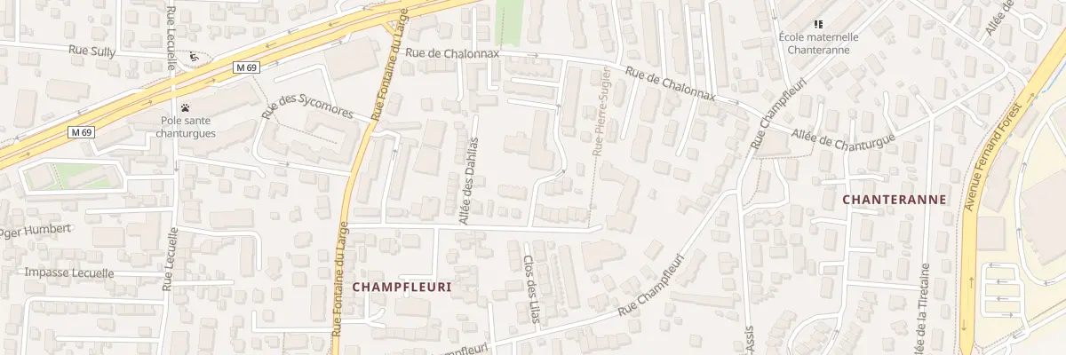 Plan du 20B All des Amandiers à Clermont-Ferrand