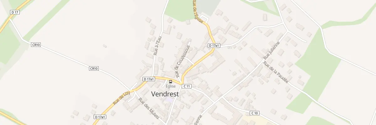 Plan du 3 Rue de l’Eglise à Vendrest