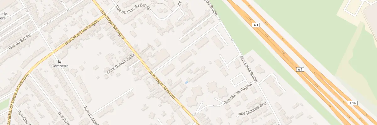 Plan du 200 Rue Roger Salengro à Ronchin