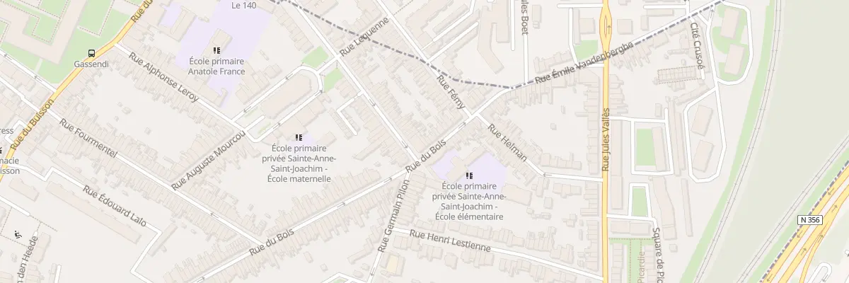 Plan du 189 Rue du Bois à Lille