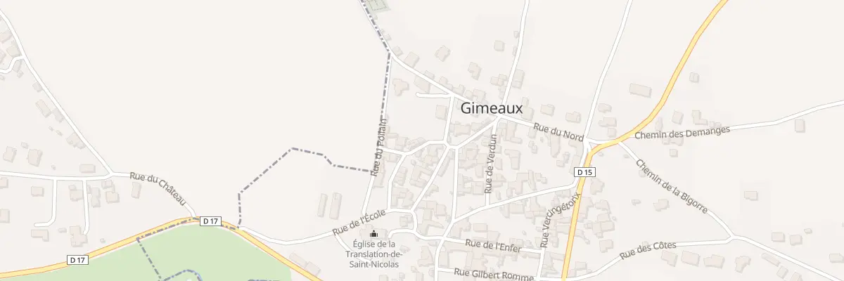 Plan du 7 Rue du Bon Accueil à Gimeaux