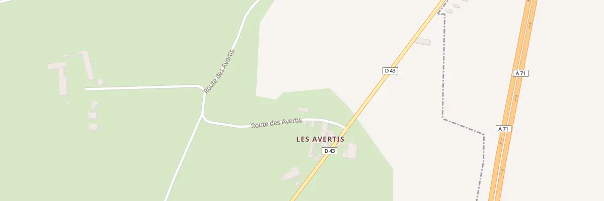 Plan du 6 Rte des Avertis à Bellenaves