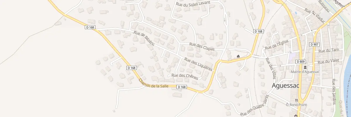 Plan du 2 Rue des Chênes à Aguessac
