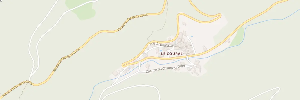 Plan du 1 Le Coural à Avène