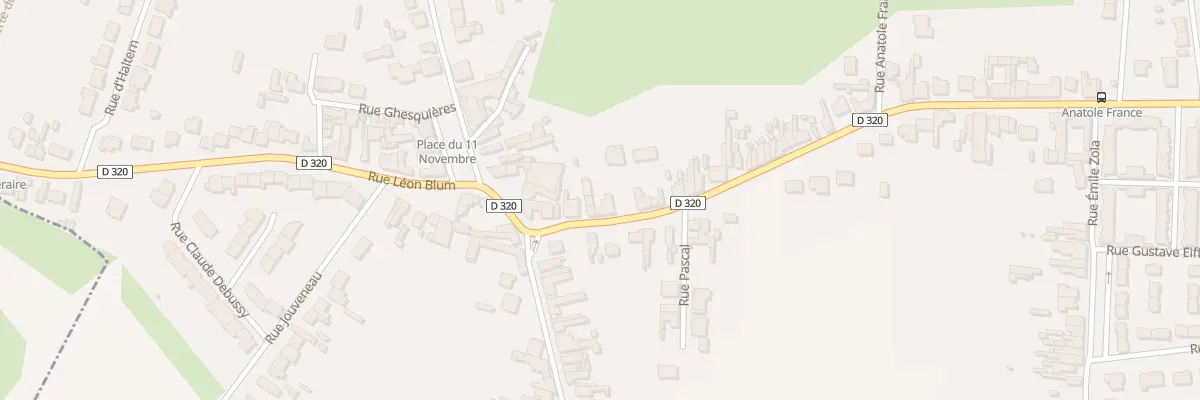 Plan du 64 Rue Anatole France à Roost-Warendin