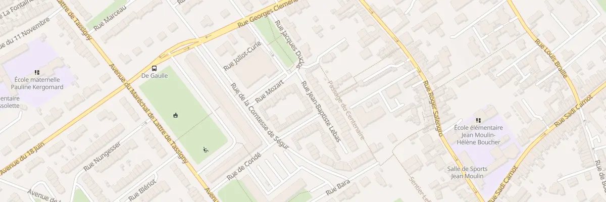 Plan du 2 Rue J B Lebas à Ronchin