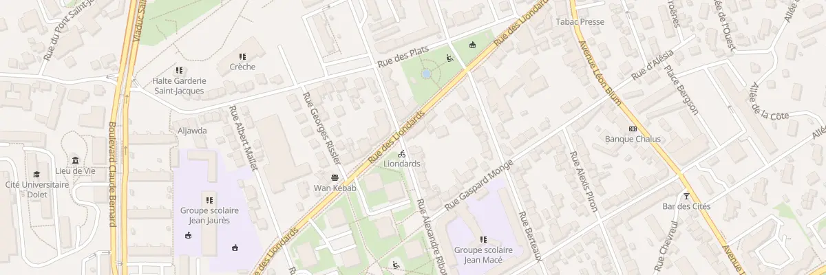 Plan du 27 Rue des Liondards à Clermont-Ferrand