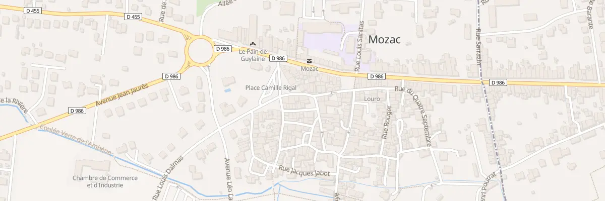 Plan du 2 Rue Desperouse à Mozac