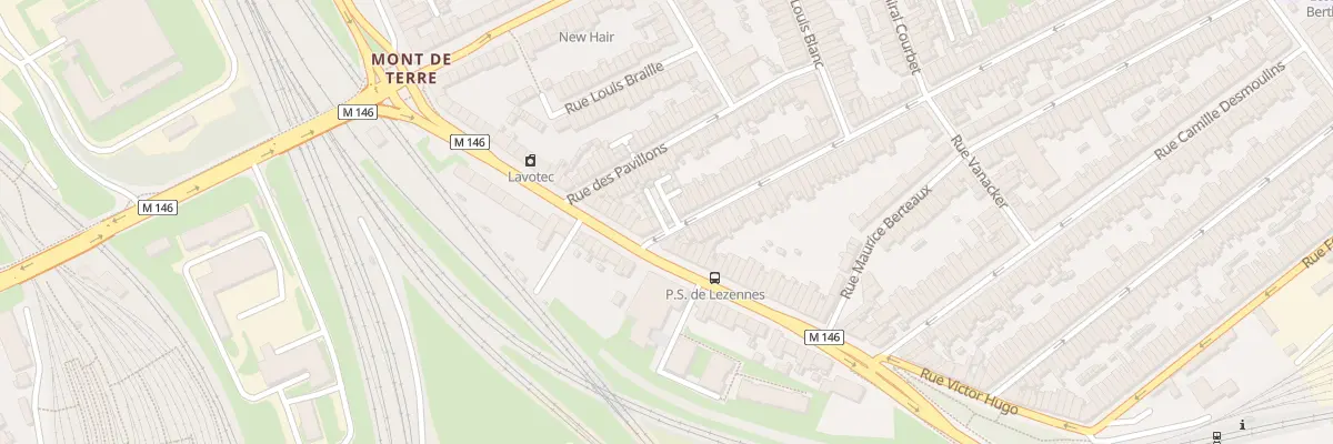 Plan du 3 Rue J J Rousseau Hellemmes à Lille