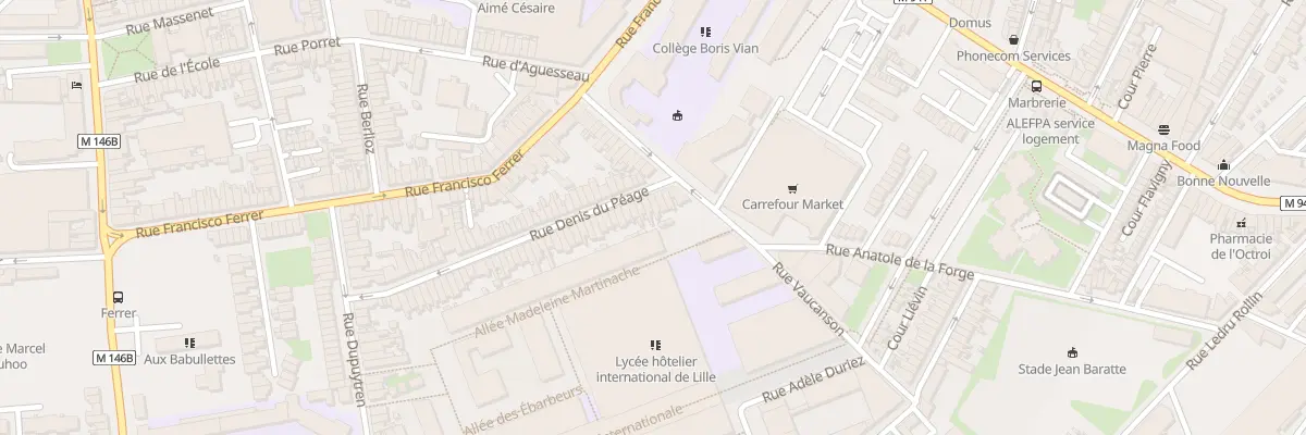 Plan du 78 Rue Denis du Péage à Lille