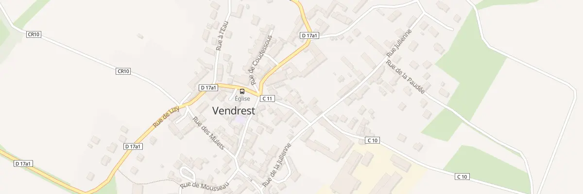 Plan du 5 Rue de la Recette à Vendrest