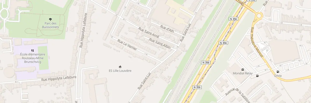 Plan du 43 Rue Le Verrier à Lille