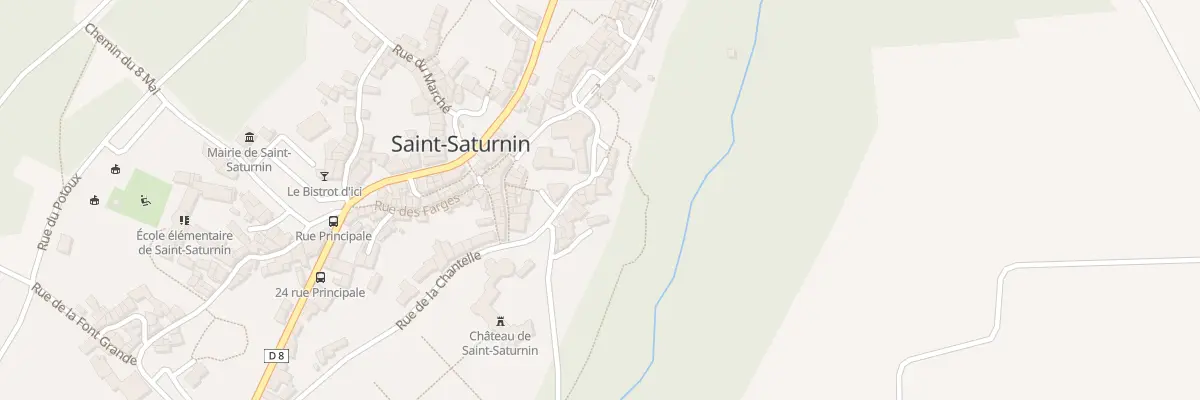 Plan du 8 Rue de la Madeleine à Saint-Saturnin