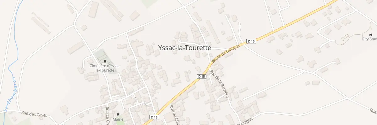 Plan du 6 Rte de Chatel Guyon à Yssac-la-Tourette