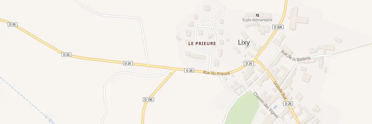 Plan du 3 Le Prieure à Lixy