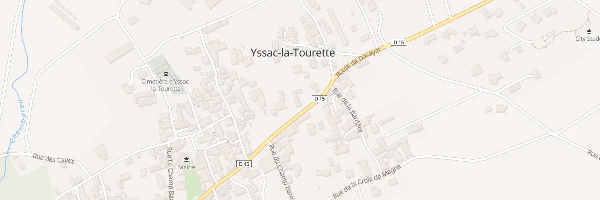 Plan du 8 Rte de Chatel Guyon à Yssac-la-Tourette