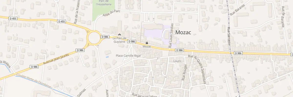 Plan du 59 Rue de l’Hôtel de Ville à Mozac