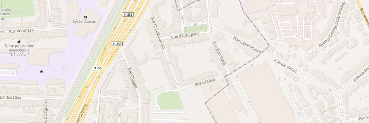 Plan du 59 Rue Claude Lorrain à Lille