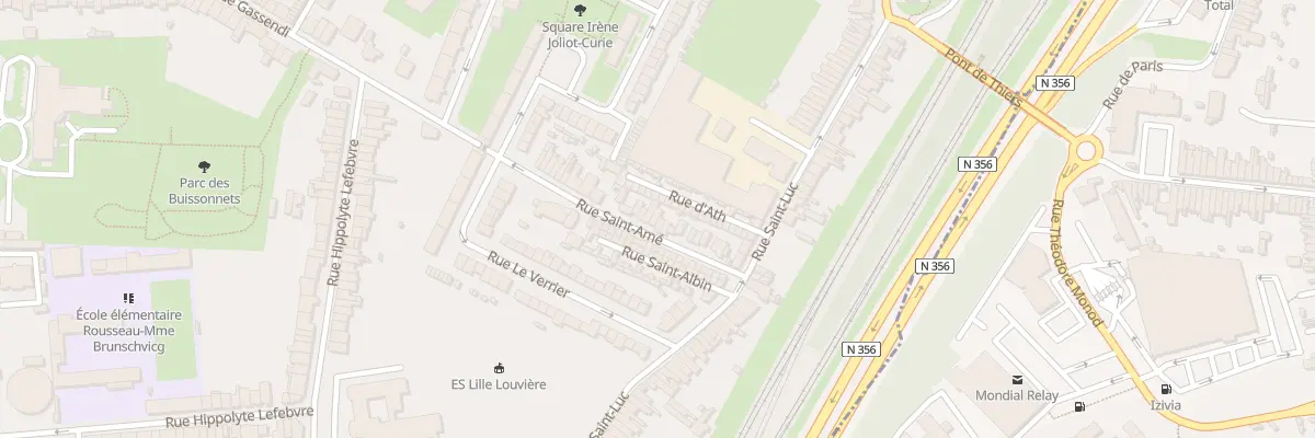 Plan du 23A Rue Saint Amé à Lille