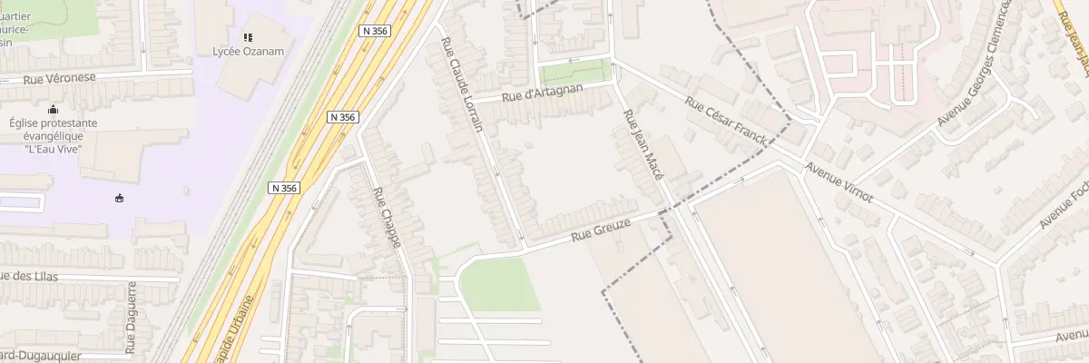 Plan du 63 Rue Claude Lorrain à Lille