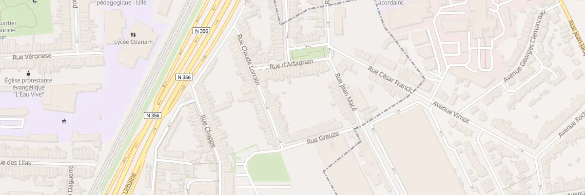 Plan du 55 Rue Claude Lorrain à Lille
