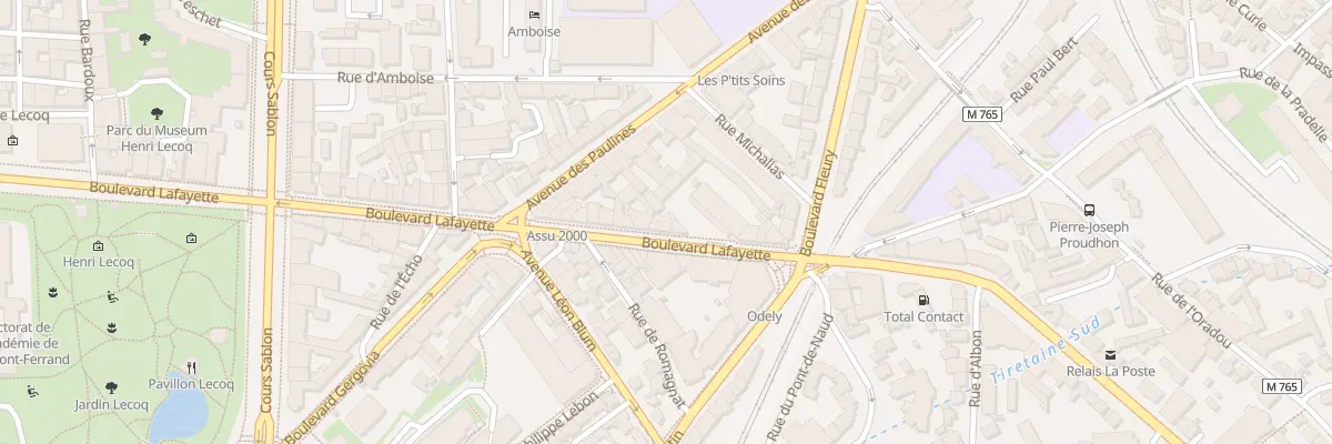 Plan du 51 Bd Lafayette à Clermont-Ferrand